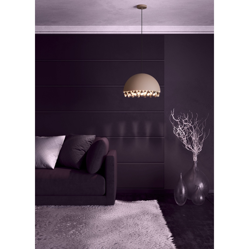 Eglo - Κρεμαστό φωτιστικό οροφής 1xE27/40W/230V καφέ