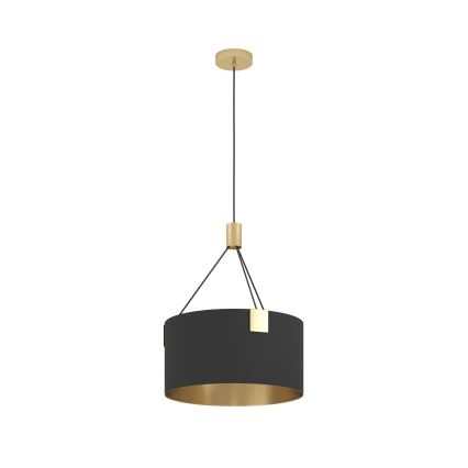Eglo - Κρεμαστό φωτιστικό οροφής 3xE27/40W/230V μαύρο/χρυσό
