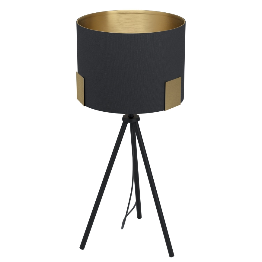 Eglo - Eπιτραπέζιο φωτιστικό 1xE27/40W/230V μαύρο/χρυσό