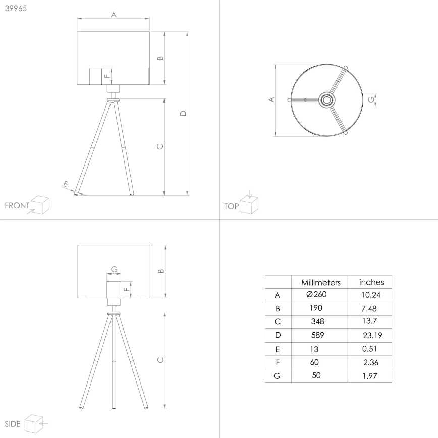 Eglo - Eπιτραπέζιο φωτιστικό 1xE27/40W/230V μαύρο/χρυσό