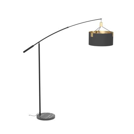 Eglo - Επιδαπέδιο φωτιστικό 3xE27/40W/230V μαύρο/χρυσό