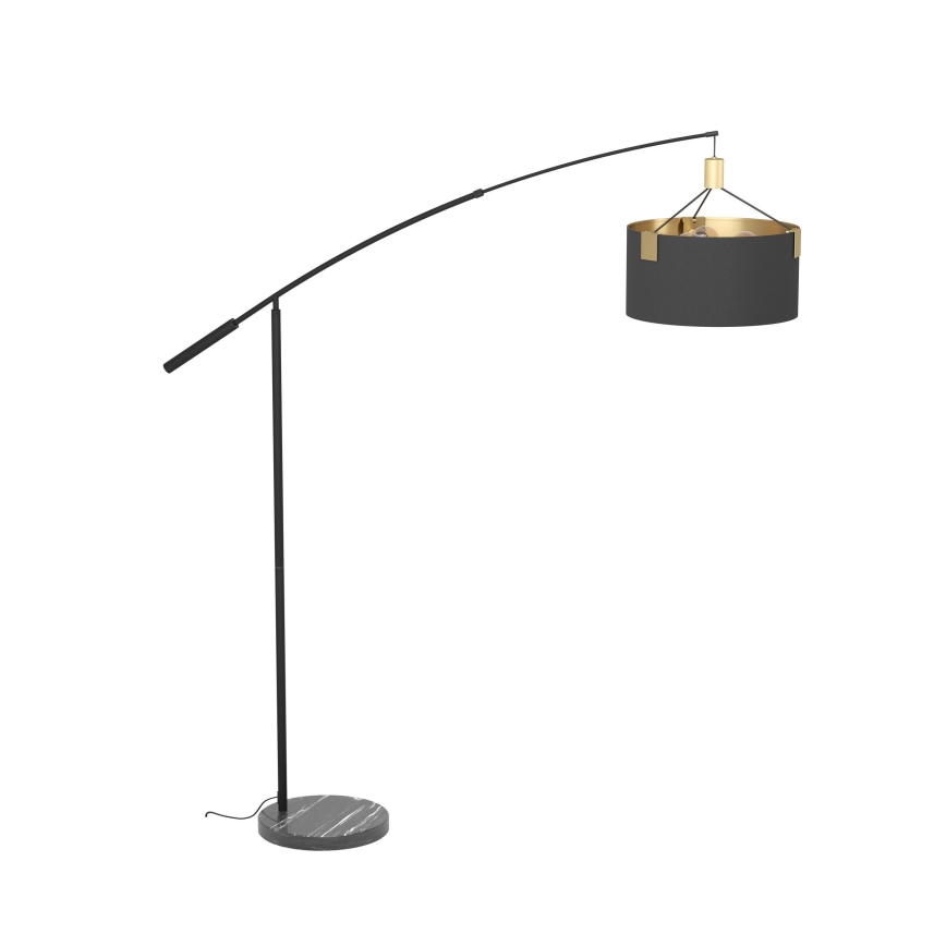 Eglo - Επιδαπέδιο φωτιστικό 3xE27/40W/230V μαύρο/χρυσό