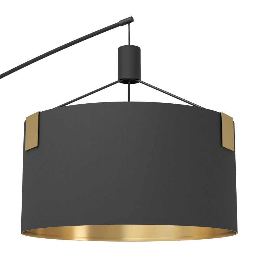 Eglo - Επιδαπέδιο φωτιστικό 3xE27/40W/230V μαύρο/χρυσό