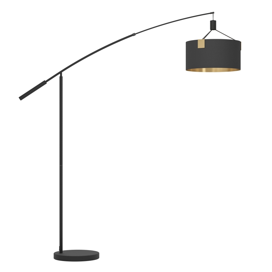 Eglo - Επιδαπέδιο φωτιστικό 3xE27/40W/230V μαύρο/χρυσό
