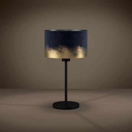 Eglo 39975 - Eπιτραπέζιο φωτιστικό CASUARITA 1xE27/40W/230V μπλε/χρυσό