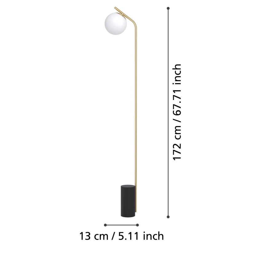 Eglo - Επιδαπέδιο φωτιστικό 1xE27/40W/230V χρυσό