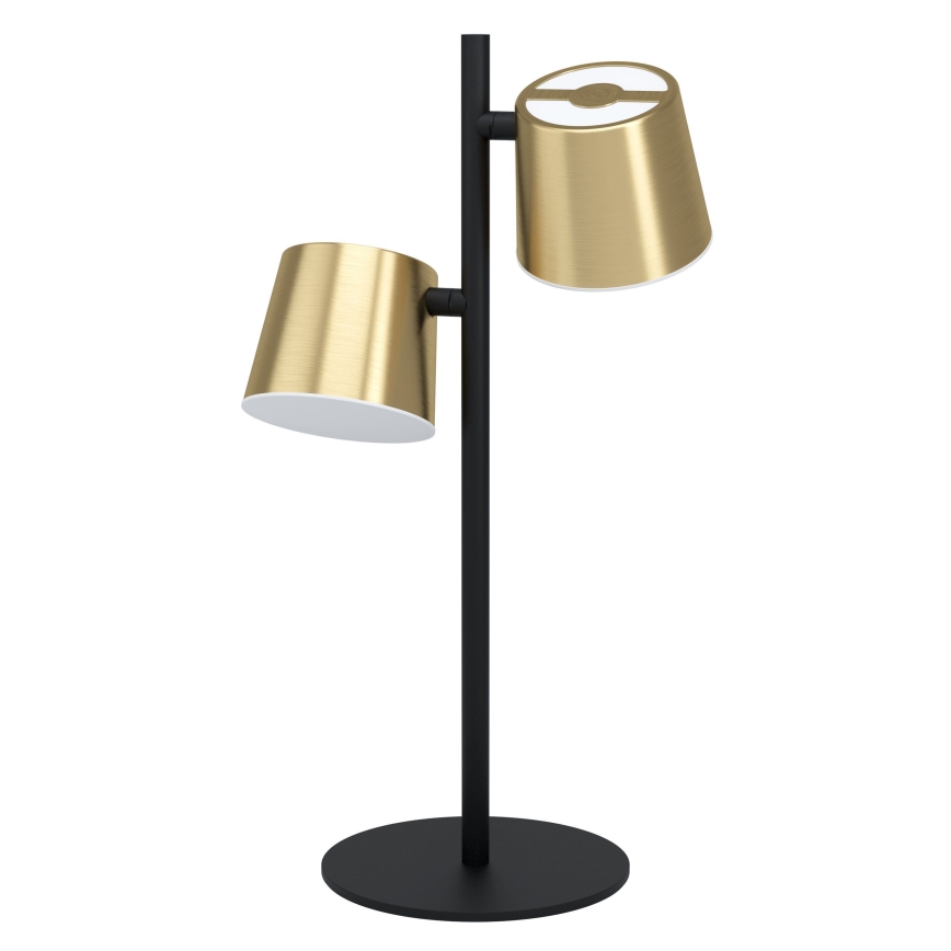 Eglo - Επιτραπέζιο φωτιστικό LED 2xGU10/4,6W/230V 3000K χρυσό