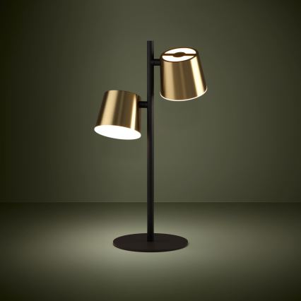 Eglo - Επιτραπέζιο φωτιστικό LED 2xGU10/4,6W/230V 3000K χρυσό