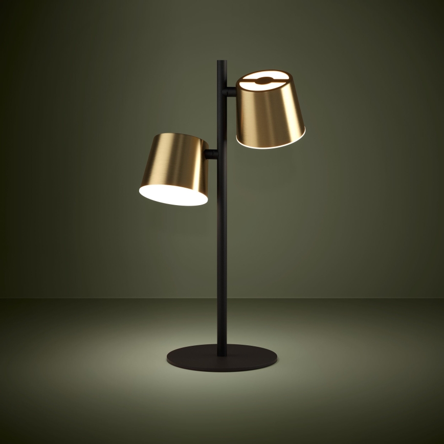 Eglo - Επιτραπέζιο φωτιστικό LED 2xGU10/4,6W/230V 3000K χρυσό