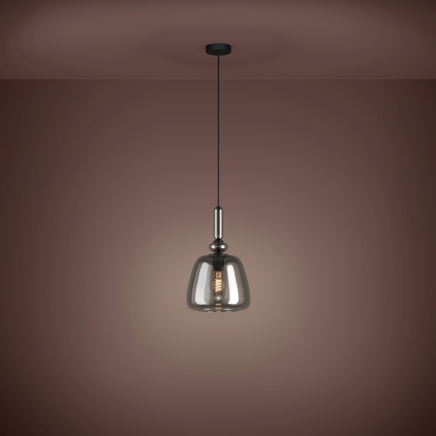 Eglo - Κρεμαστό φωτιστικό οροφής 1xE27/40W/230V φιμέ