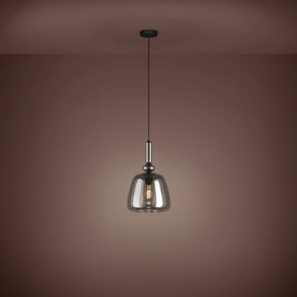 Eglo - Κρεμαστό φωτιστικό οροφής 1xE27/40W/230V φιμέ