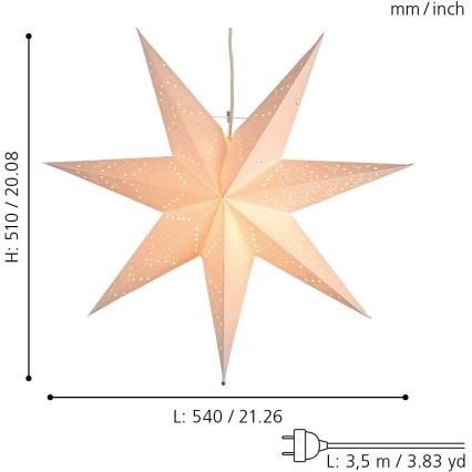 Eglo - Χριστουγεννιάτικο διακοσμητικό 1xE14/25W/230V 54 cm