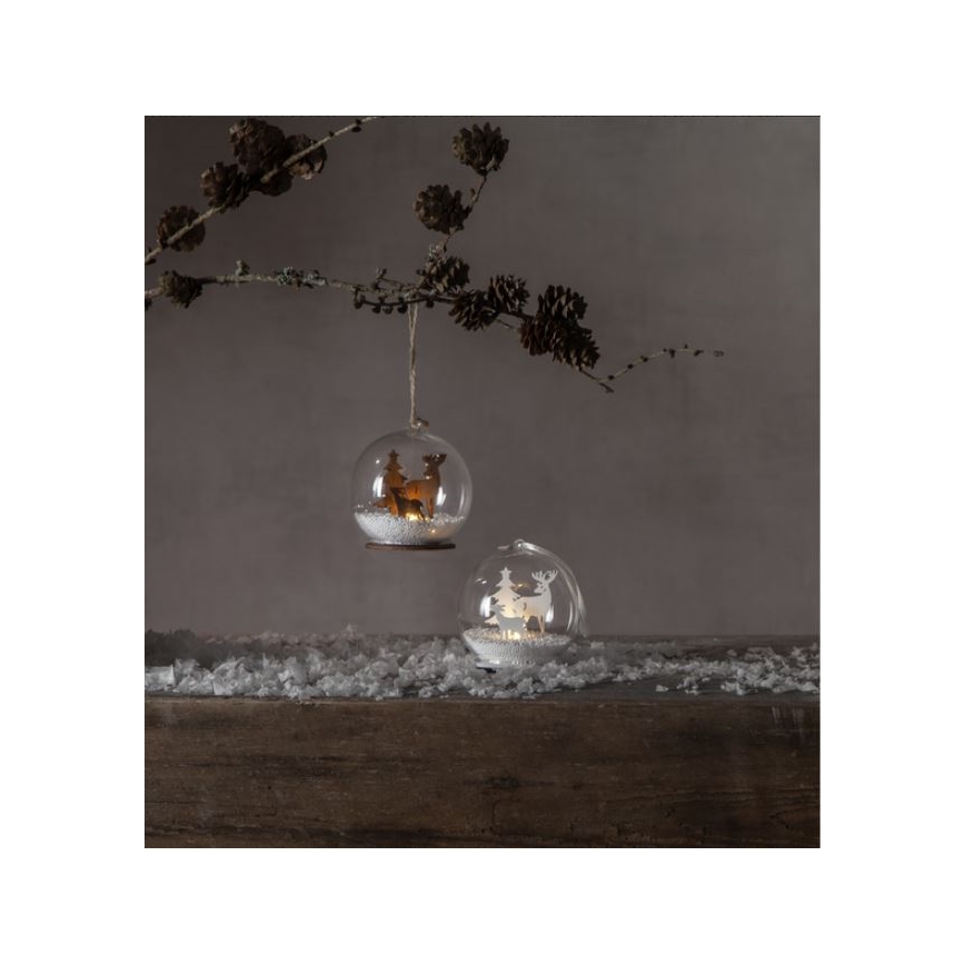 Eglo - LED Χριστουγεννιάτικο διακοσμητικό 1xLED/0,06W/1xCR2032 καφέ