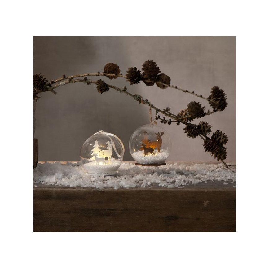 Eglo - LED Χριστουγεννιάτικο διακοσμητικό 1xLED/0,06W/1xCR2032 καφέ