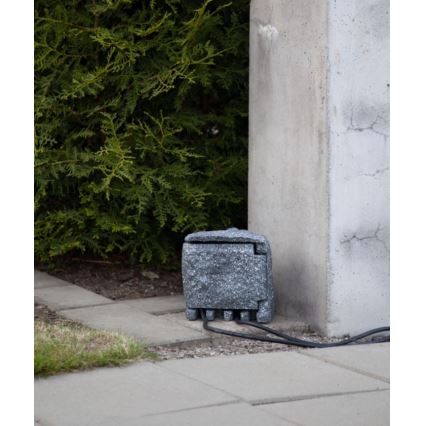 Eglo - Πολύπριζο εξωτερικού χώρου με 4 πρίζες 3680W/230V IP44