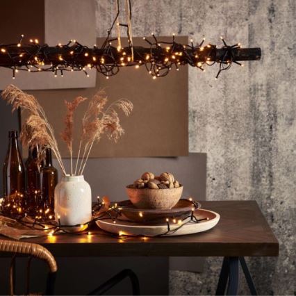 Eglo - LED Εξωτερική  γιρλάντα 800xLED 21m IP44 θερμό λευκό