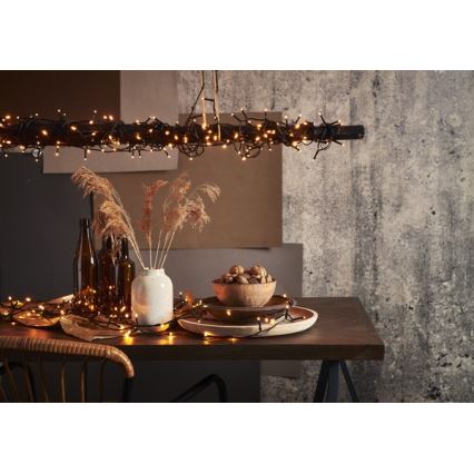 Eglo - Χριστουγεννιάτικα λαμπάκια εξωτερικού χώρου LED 180xLED 17,6m IP44 θερμό λευκό