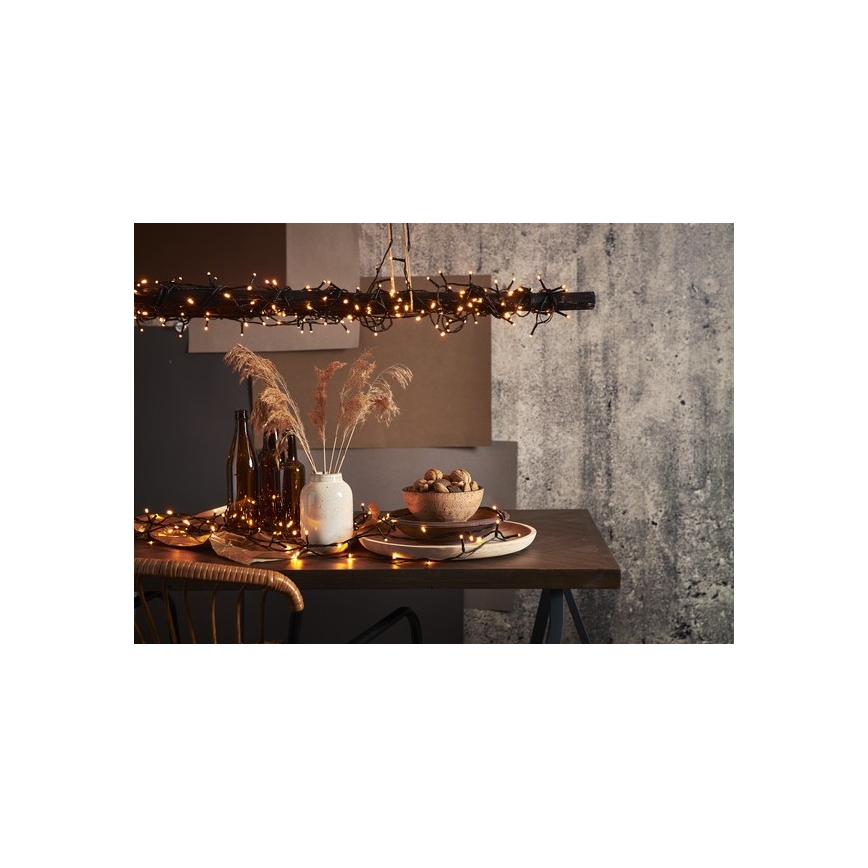 Eglo - LED Εξωτερική  γιρλάντα 80xLED 10,5m IP44 ζεστό λευκό