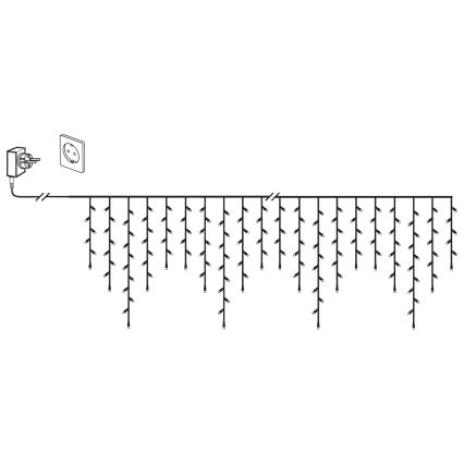 Eglo 410825 - LED Εξωτερικό χριστουγεννιάτικο φωτιστικό αλυσίδα 960xLED/29x0,55m IP44 ζεστό λευκό