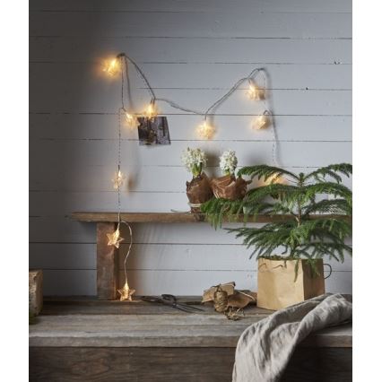 Eglo - Γιρλάντα LED με 10 LED, 2,1m, θερμό λευκό