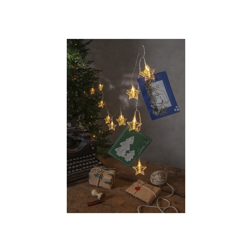 Eglo - LEDΧριστουγεννιάτικα λαμπάκια 10xLED 2,1m ζεστό λευκό