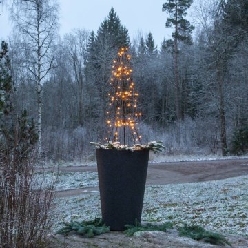 Eglo 411162 - Χριστουγεννιάτικo διακοσμητικό εξωτερικού χώρου LED 140xLED/0,066W/31/230V 90 cm IP44 θερμό λευκό