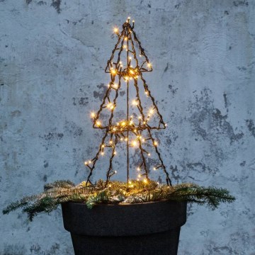 Eglo 411163 - Χριστουγεννιάτικo διακοσμητικό εξωτερικού χώρου LED FOLDY 90xLED/0,006W/31V 50 cm IP44 θερμό λευκό