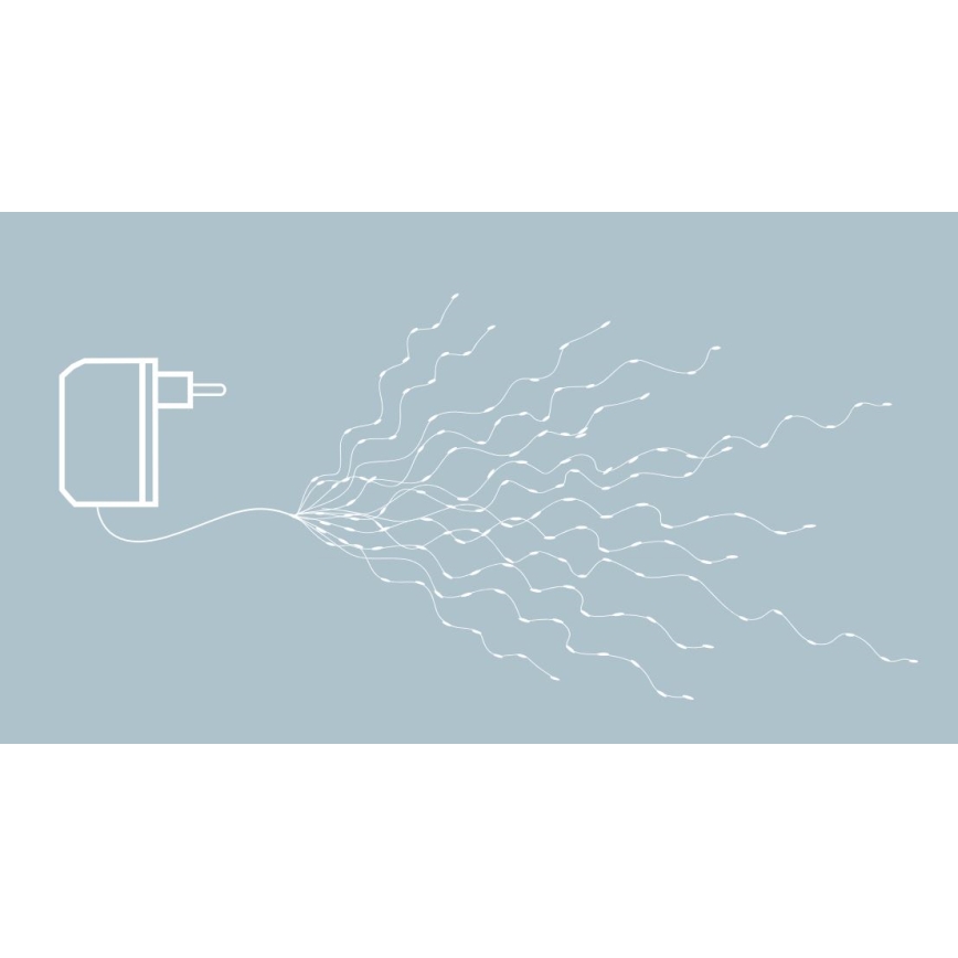 Eglo - LED  αλυσίδα 360xLED 2m θερμό λευκό