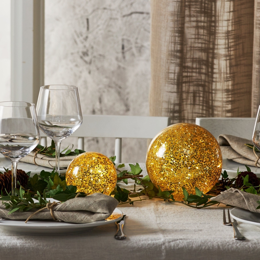 Eglo 411344 - Χριστουγεννιάτικο διακοσμητικό LED STAR FALL 10xLED/2xAA χρυσό