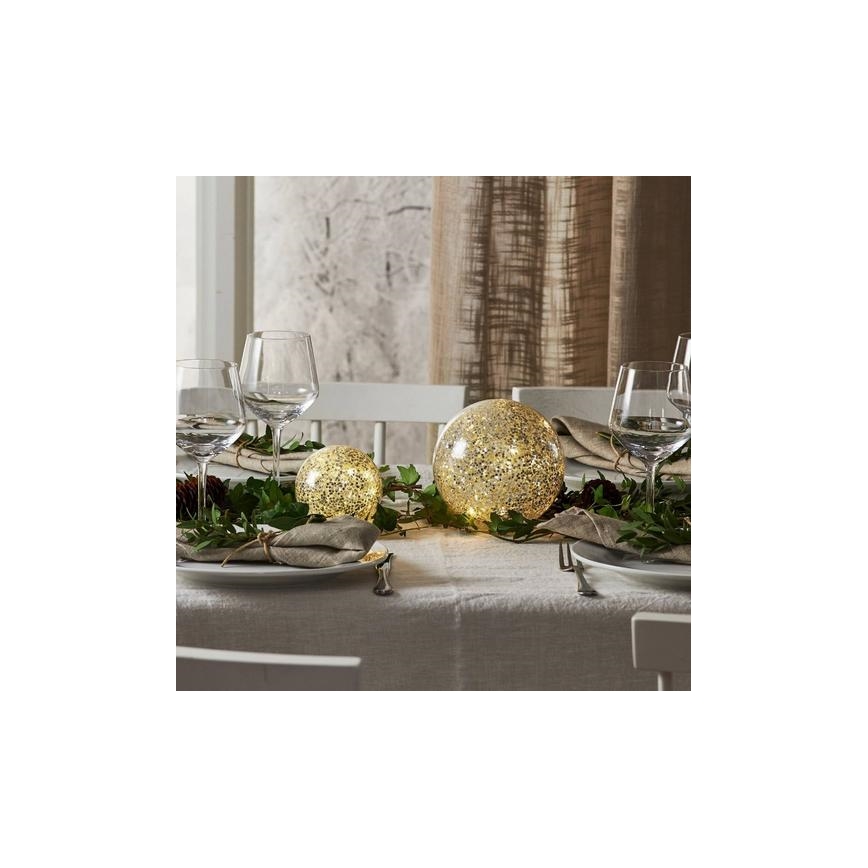 Eglo 411345 - Χριστουγεννιάτικο διακοσμητικό LED STAR FALL 10xLED/2xAA διάμετρος 10 cm ασημί