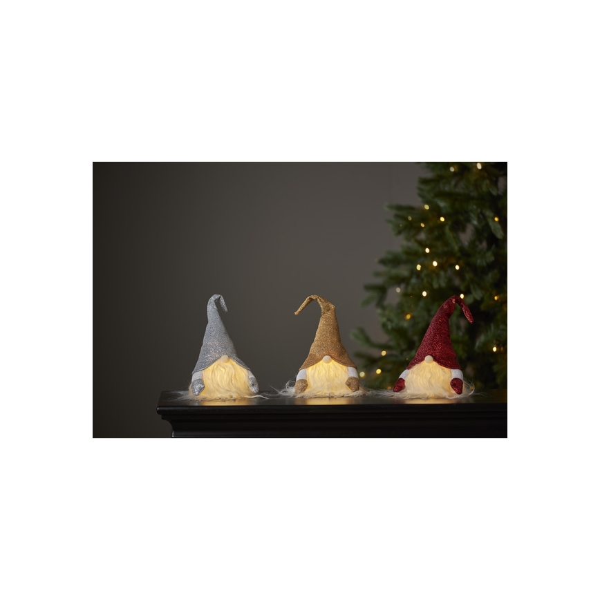 Eglo - Χριστουγεννιάτικη διακόσμηση LED/0,06W/3xAG13 γκρι