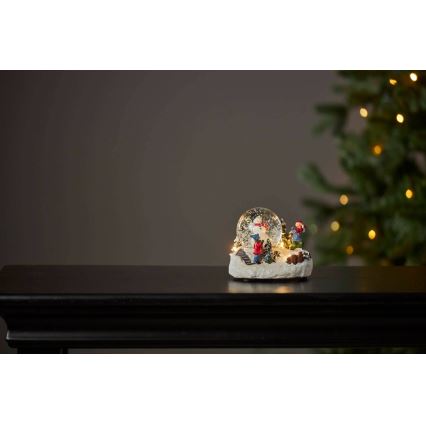 Eglo 411482 - Χριστουγεννιάτικο διακοσμητικό LED WINTERVILLE LED/2xAAA snow globe