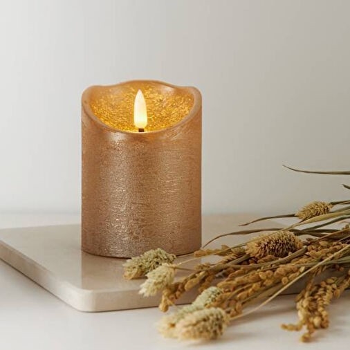 Eglo 411498 - LED Κερί FLAMME RUSTIC LED/2xAA χρυσό