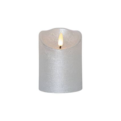 Eglo 411502 - LED Κερί FLAMME RUSTIC LED/2xAA ασημί