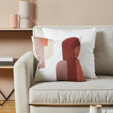 Eglo 420007 - Διακοσμητικό μαξιλάρι CHEVERY 45x45 cm λευκό/κόκκινο