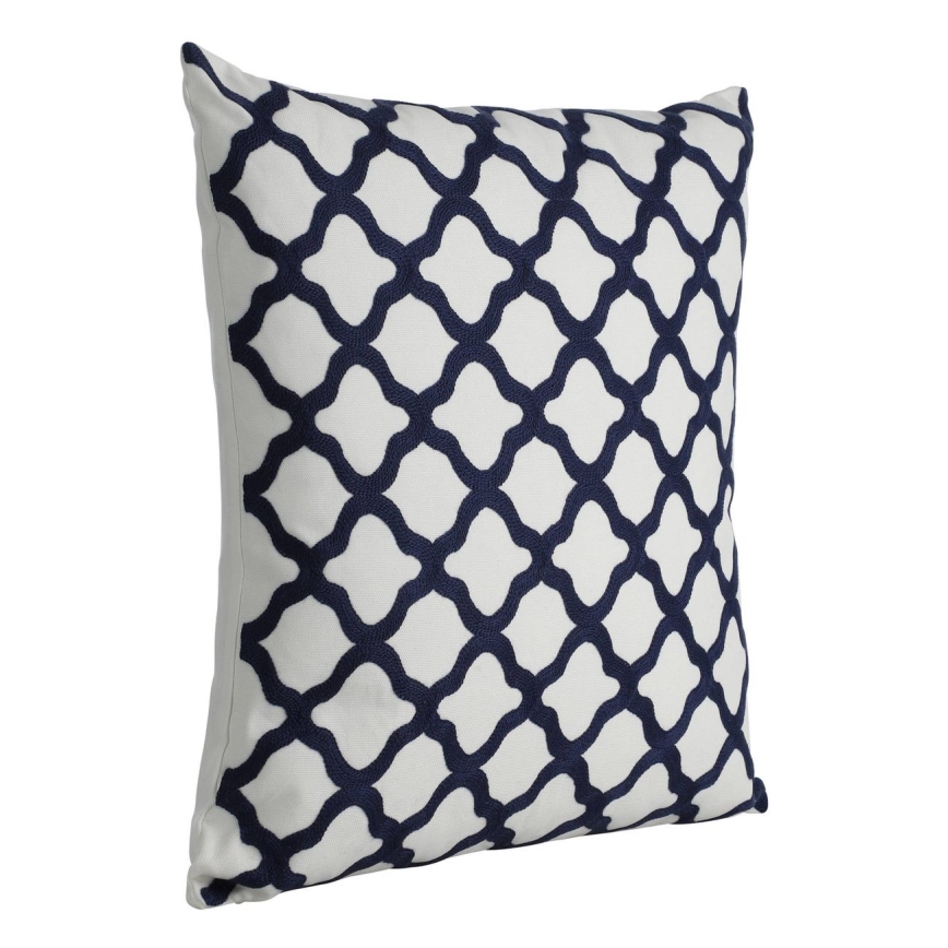 Eglo - Διακοσμητικό μαξιλάρι 45x45 εκ. λευκό/μπλε