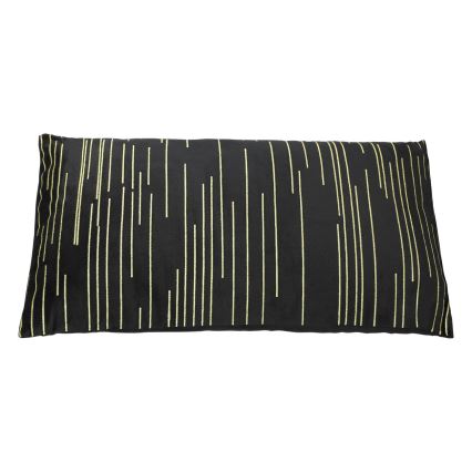 Eglo - Διακοσμητικό μαξιλάρι 30x50 cm μαύρο/χρυσό