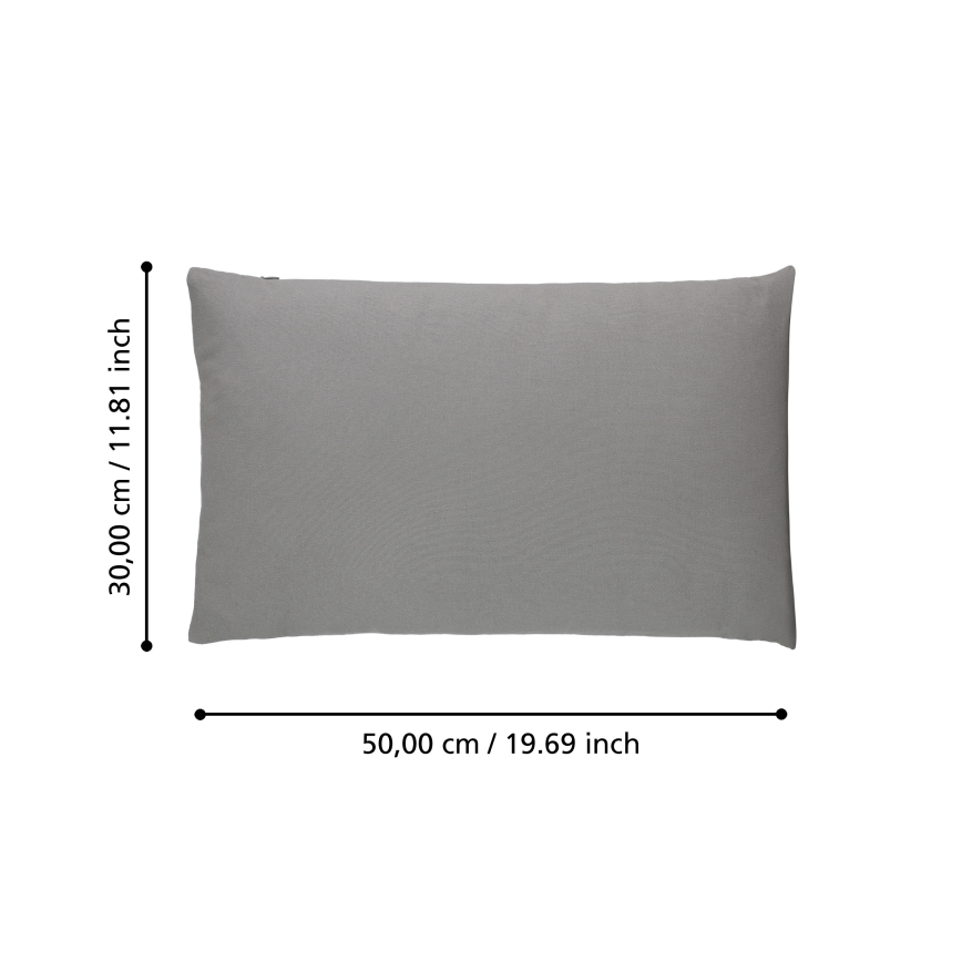 Eglo 420027 - Διακοσμητικό μαξιλάρι ILES 30x50 εκ. γκρίζο