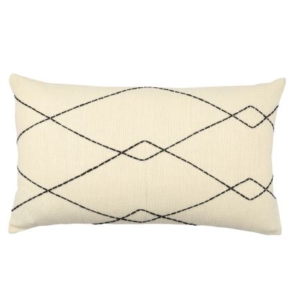 Eglo 420042 - Διακοσμητικό μαξιλάρι CHEVERY 35x60 cm μπεζ/μαύρο