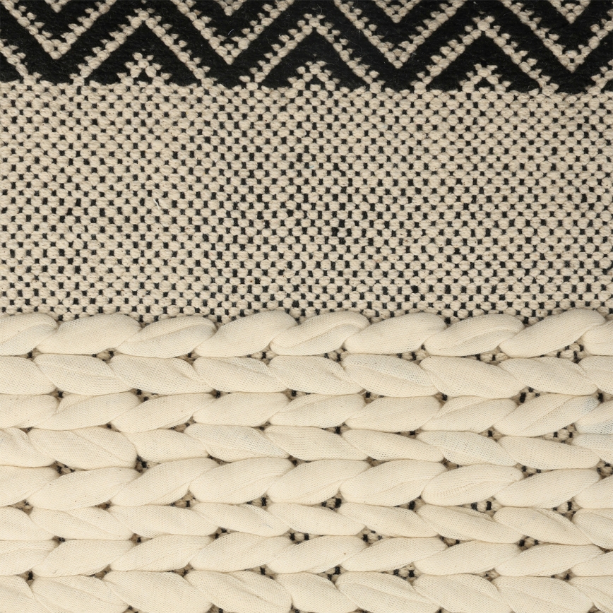 Eglo 420049 - Διακοσμητικό μαξιλάρι CHEVERY 50x50 cm εκρού/μαύρο