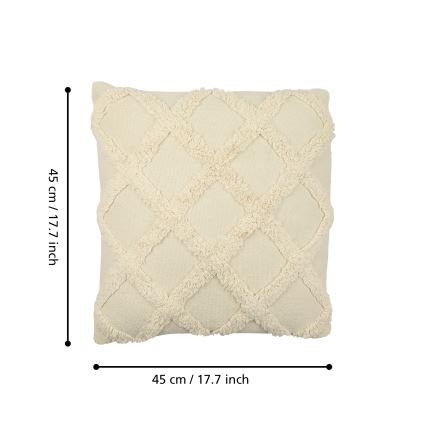 Eglo 420058 - Διακοσμητικό μαξιλάρι CHEVERY 45x45 cm σε απόχρωση εκρού