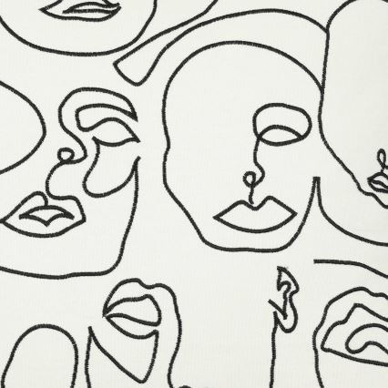 Eglo - Διακοσμητικό μαξιλάρι 45x45 cm λευκό/μαύρο