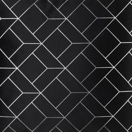 Eglo - Διακοσμητικό μαξιλάρι 45x45 cm μαύρο/ασημί