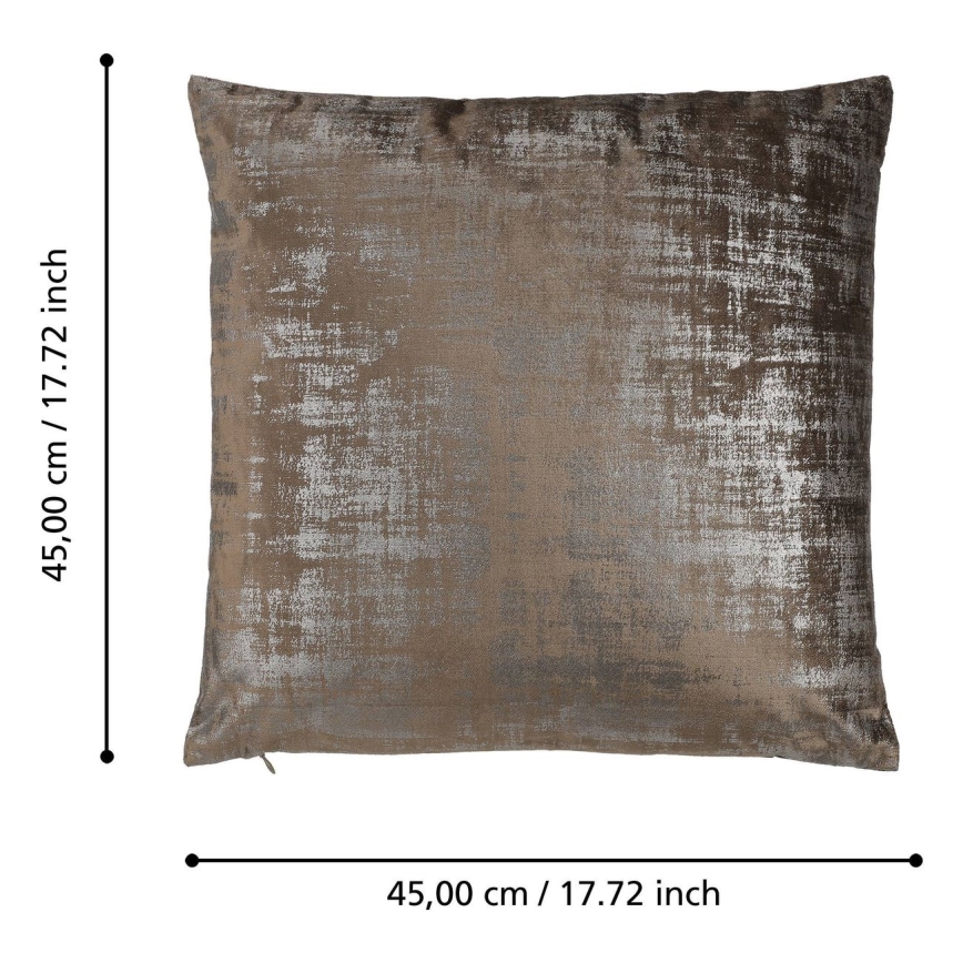 Eglo - Διακοσμητικό μαξιλάρι 45x45 cm καφέ