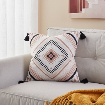 Eglo 420079 - Διακοσμητικό μαξιλάρι CHEVERY 45x45 εκ. μπεζ/μαύρο