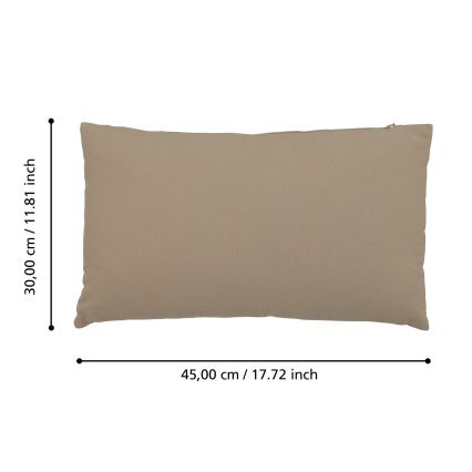 Eglo 420082 - Διακοσμητικό μαξιλάρι ILES 30x45 εκ., σε καφέ απόχρωση