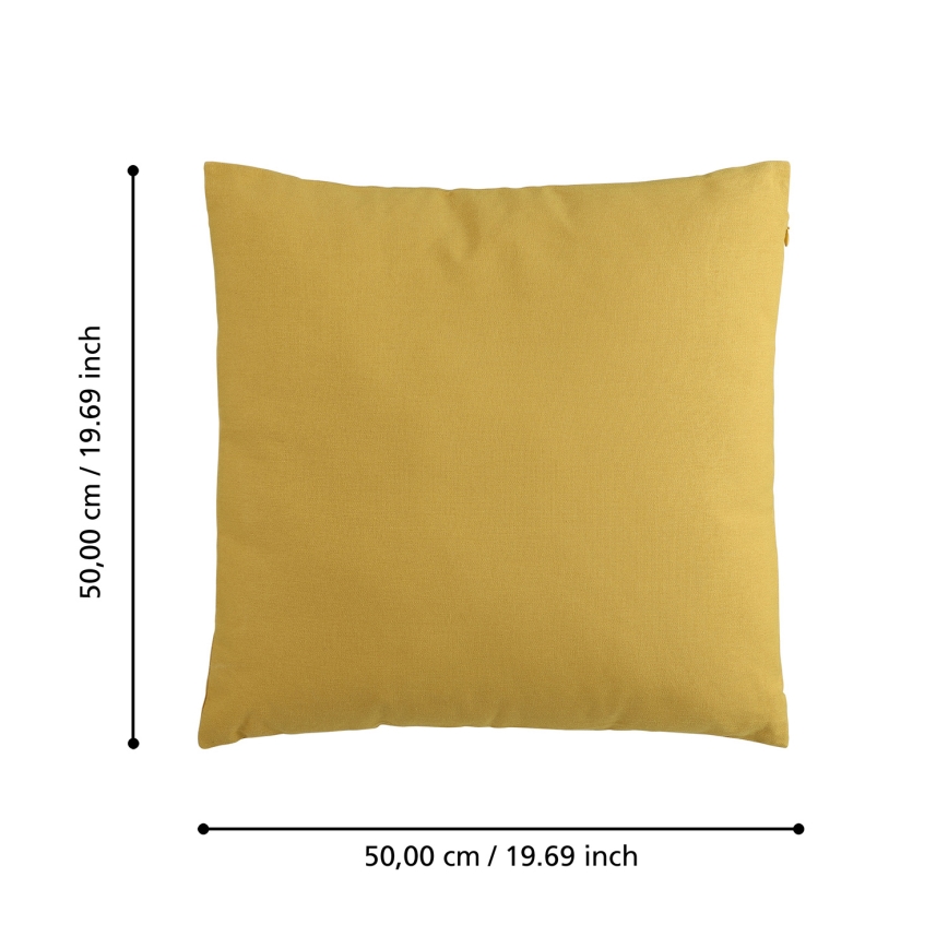 Eglo 420093 - Διακοσμητικό μαξιλάρι ILES 50x50 cm κίτρινο