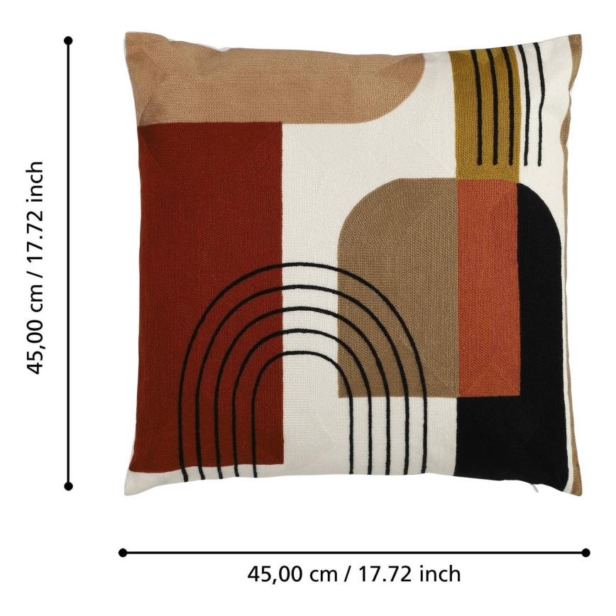 Eglo - Διακοσμητικό μαξιλάρι 45x45 cm πολύχρωμα