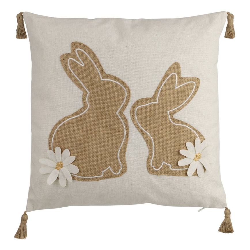 Eglo 420097 - Διακοσμητικό μαξιλάρι CHEVERY 45 x 45 εκ. μπεζ/καφέ