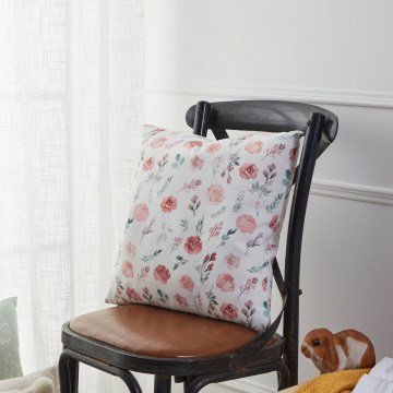 Eglo 420102 - Διακοσμητικό μαξιλάρι GEBENG 45x45 cm λευκό/ροζ